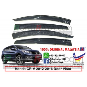 Honda CR-V CRV ( 4th Gen ) 2012–2017 AG Door Visor Air Press Wind Deflector (Big 12cm Width)